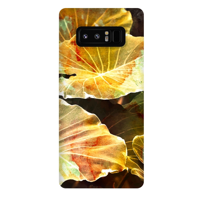 Galaxy Note 8 StrongFit Macro Leaves by Creativeaxle