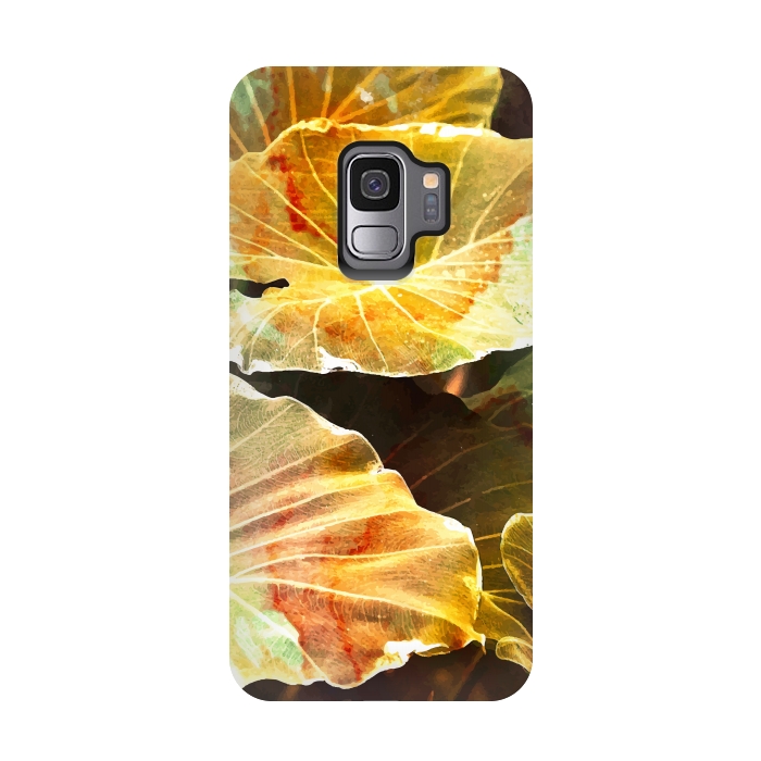 Galaxy S9 StrongFit Macro Leaves by Creativeaxle