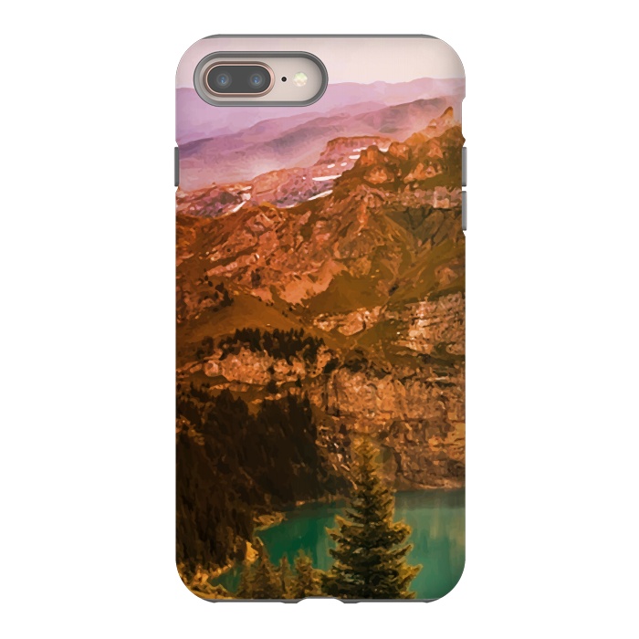 iPhone 7 plus StrongFit Mountain Valley by Creativeaxle