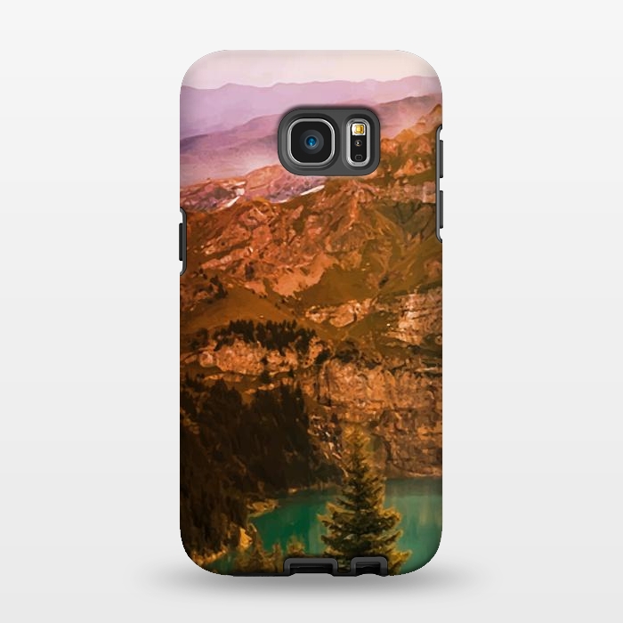 Galaxy S7 EDGE StrongFit Mountain Valley by Creativeaxle