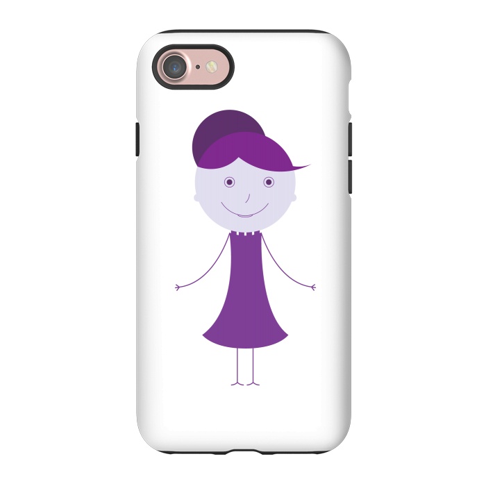 iPhone 7 StrongFit purple girl by TMSarts