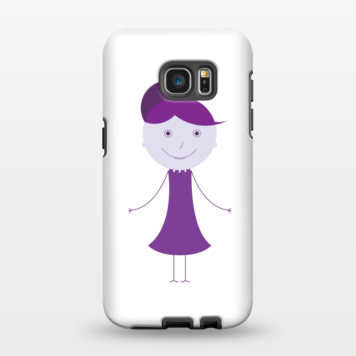 Galaxy S7 EDGE StrongFit purple girl by TMSarts