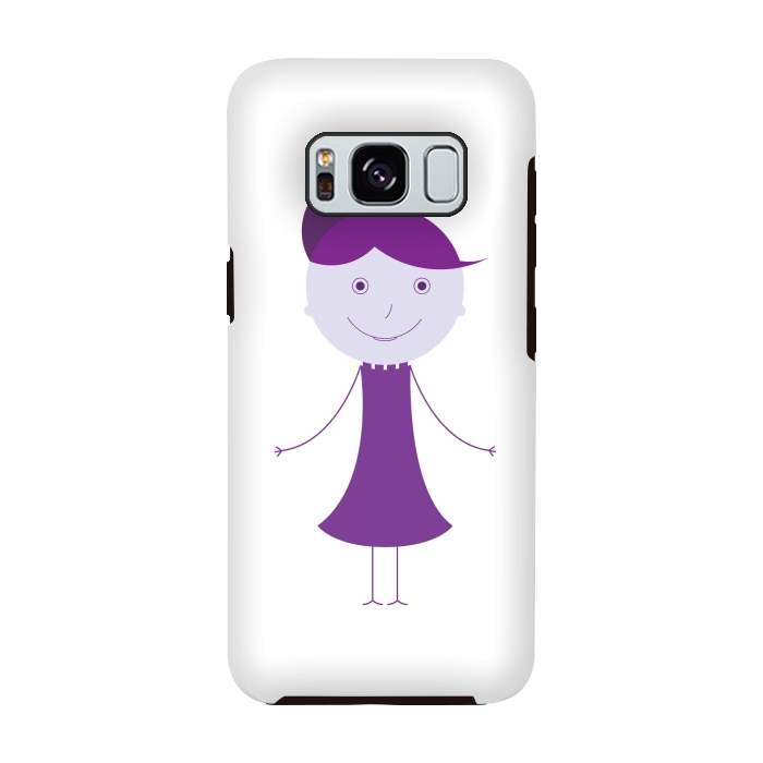Galaxy S8 StrongFit purple girl by TMSarts