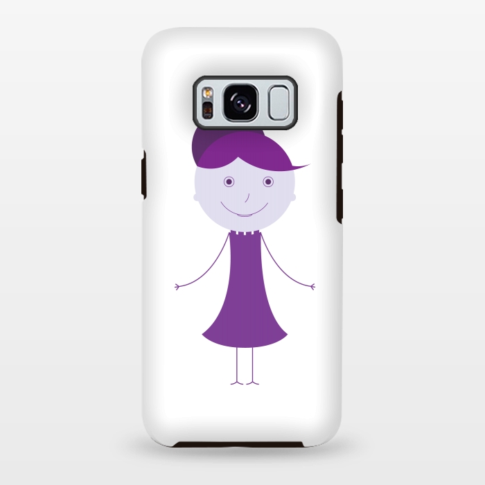 Galaxy S8 plus StrongFit purple girl by TMSarts