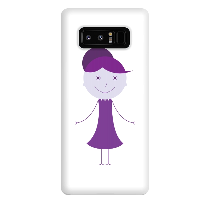Galaxy Note 8 StrongFit purple girl by TMSarts