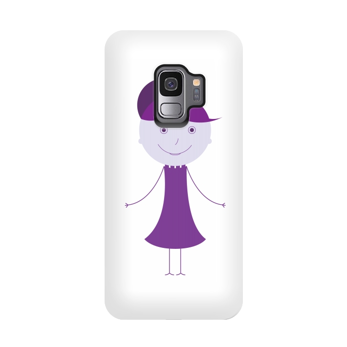 Galaxy S9 StrongFit purple girl by TMSarts