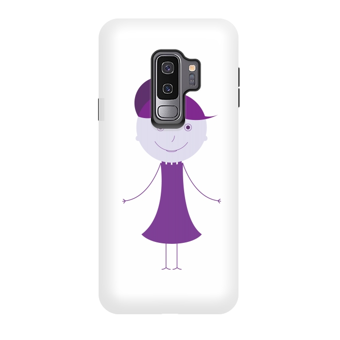 Galaxy S9 plus StrongFit purple girl by TMSarts