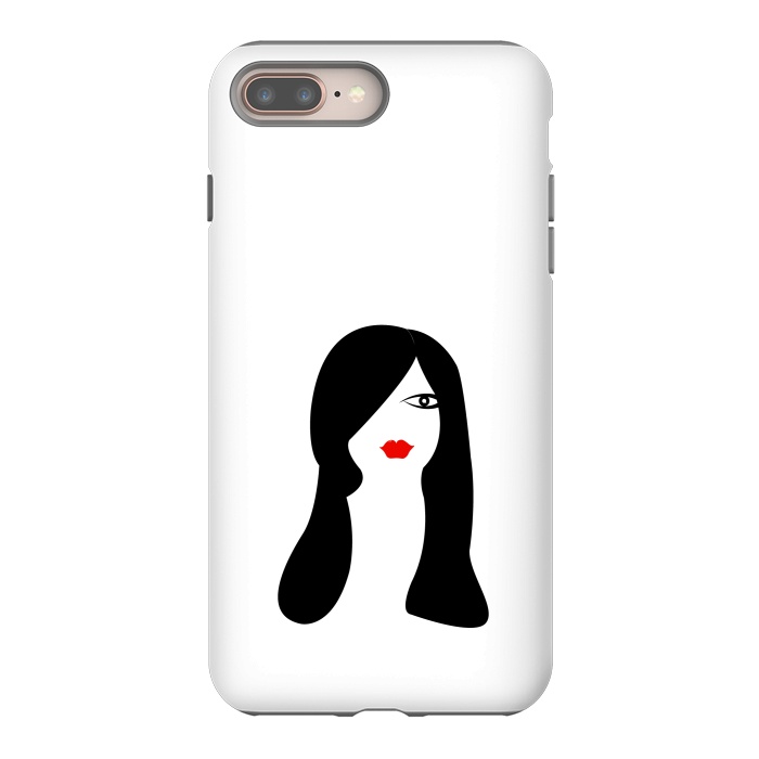 iPhone 7 plus StrongFit long hair women by TMSarts