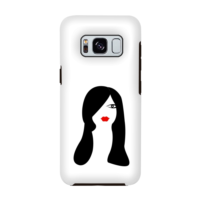 Galaxy S8 StrongFit long hair women by TMSarts