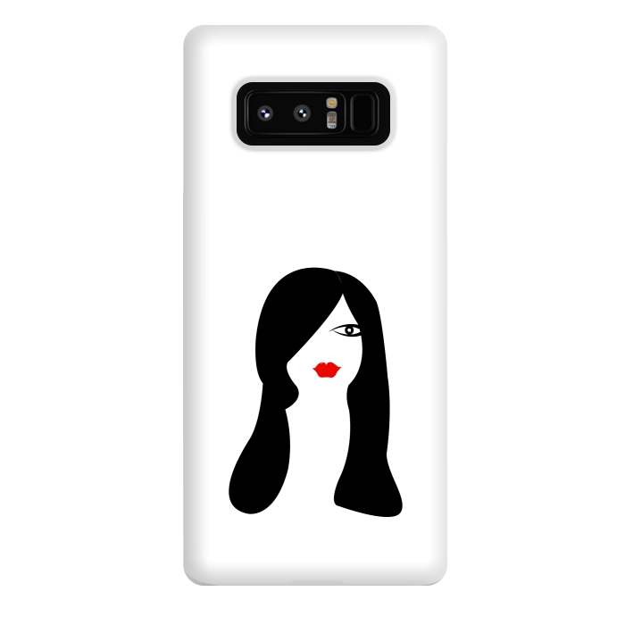 Galaxy Note 8 StrongFit long hair women by TMSarts