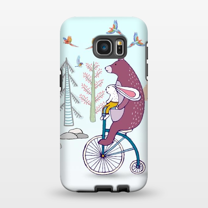 Galaxy S7 EDGE StrongFit Bear Suffer by Creativeaxle