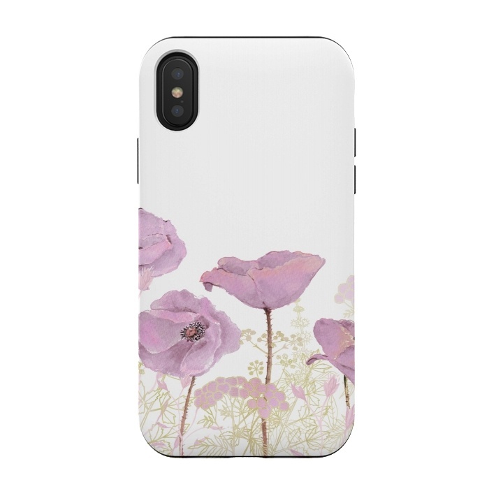 iPhone Xs / X StrongFit Pink Poppy Dream by  Utart
