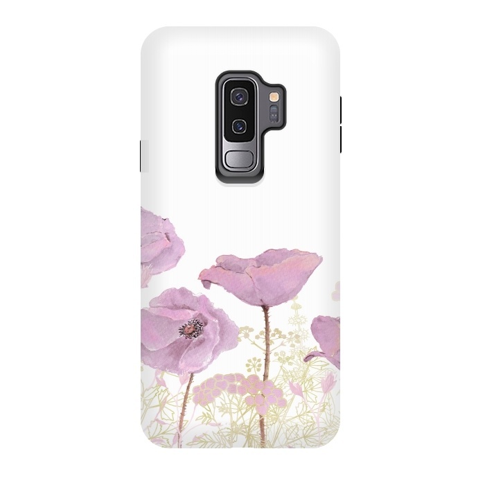 Galaxy S9 plus StrongFit Pink Poppy Dream by  Utart