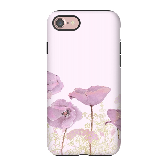 iPhone 7 StrongFit Rose Gold Poppy Dream by  Utart