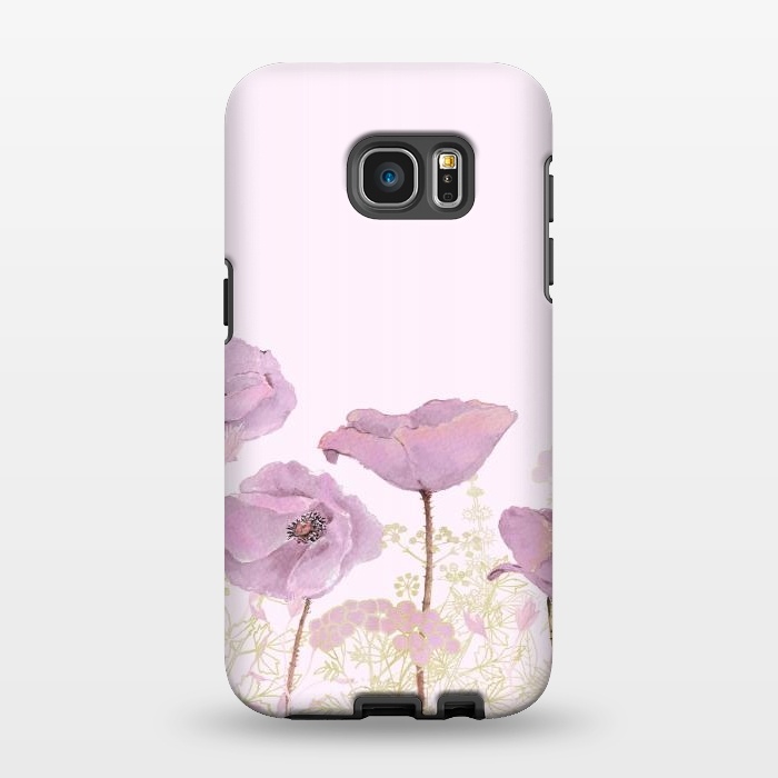 Galaxy S7 EDGE StrongFit Rose Gold Poppy Dream by  Utart