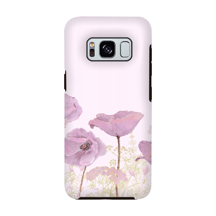 Galaxy S8 StrongFit Rose Gold Poppy Dream by  Utart