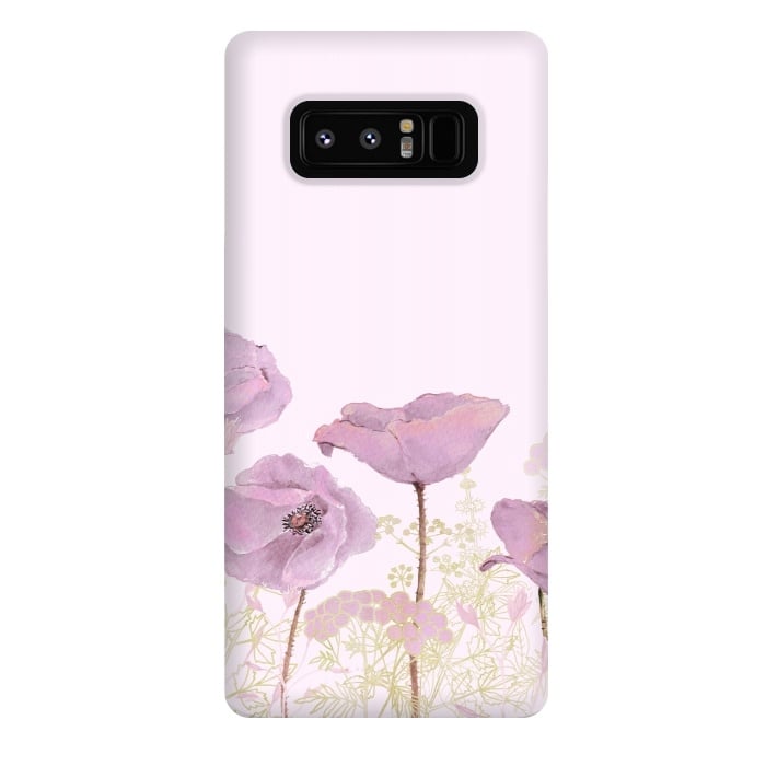 Galaxy Note 8 StrongFit Rose Gold Poppy Dream by  Utart