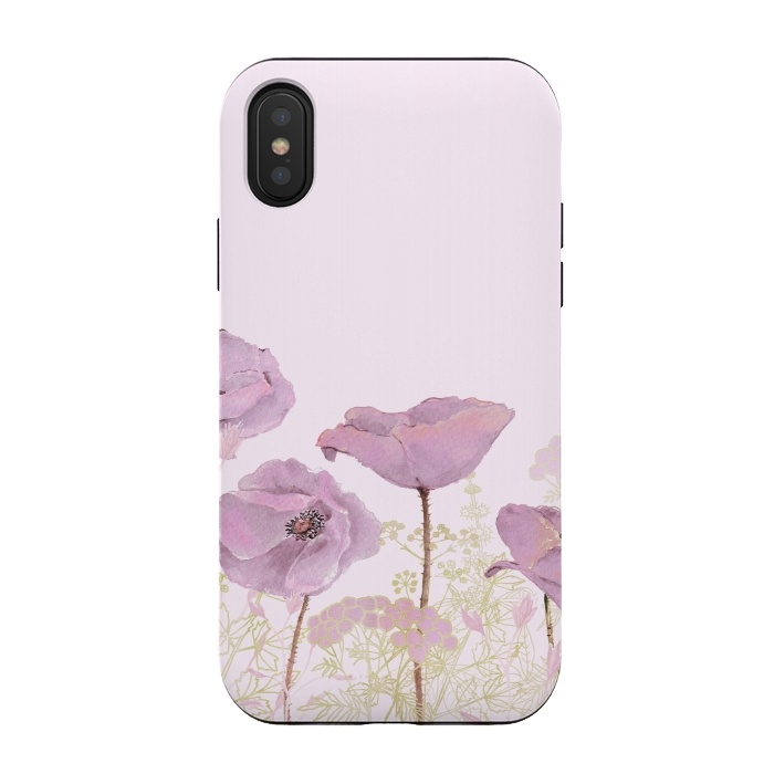 iPhone Xs / X StrongFit Rose Gold Poppy Dream by  Utart