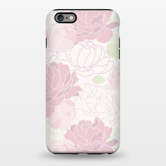 iPhone 6/6s plus StrongFit Abstract Pink Peony Pattern by  Utart
