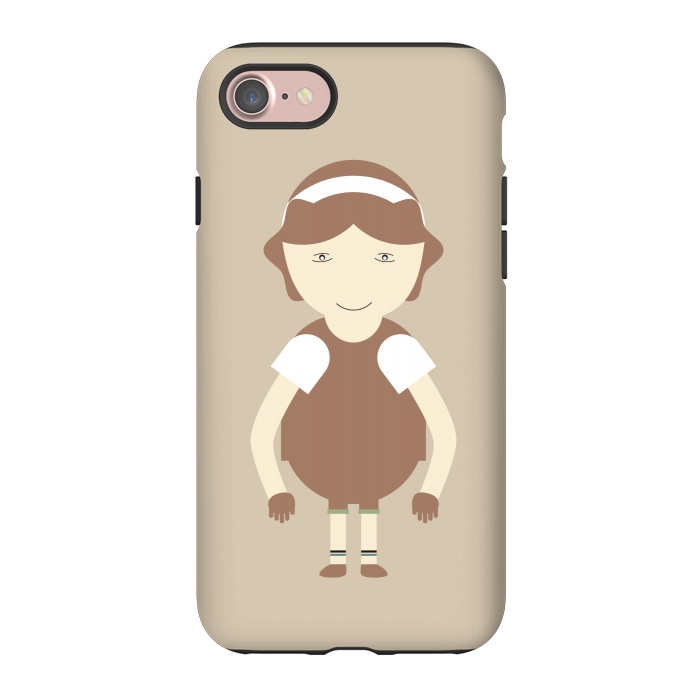 iPhone 7 StrongFit little brown girl by TMSarts