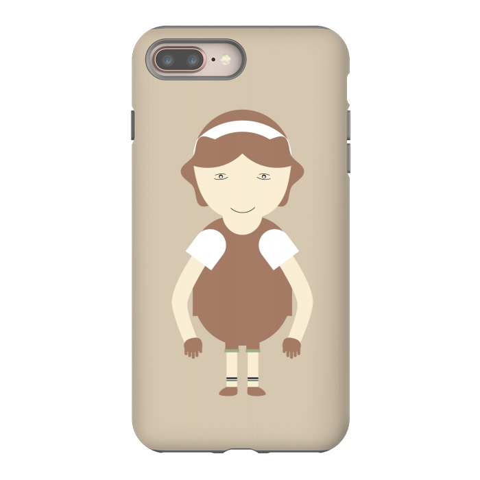 iPhone 7 plus StrongFit little brown girl by TMSarts