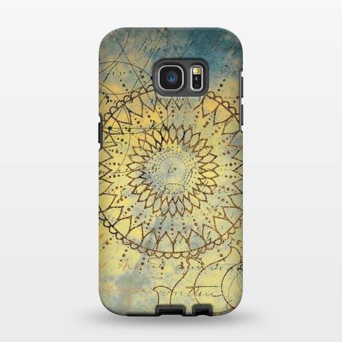 Galaxy S7 EDGE StrongFit Summer Evening Mandala by  Utart