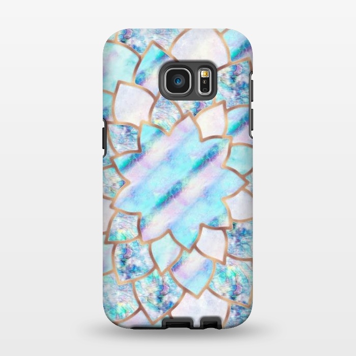 Galaxy S7 EDGE StrongFit Ice Mandala by  Utart