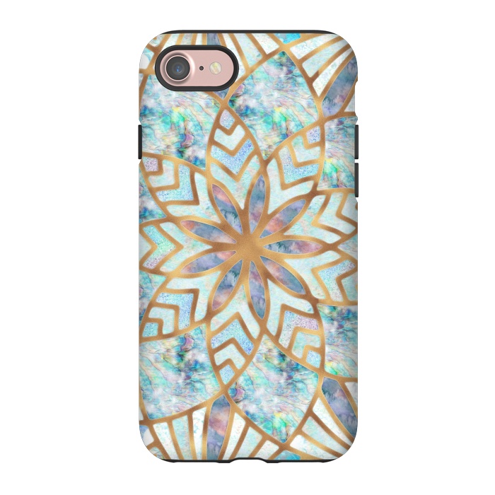 iPhone 7 StrongFit Mother of Pearl Mandala by  Utart
