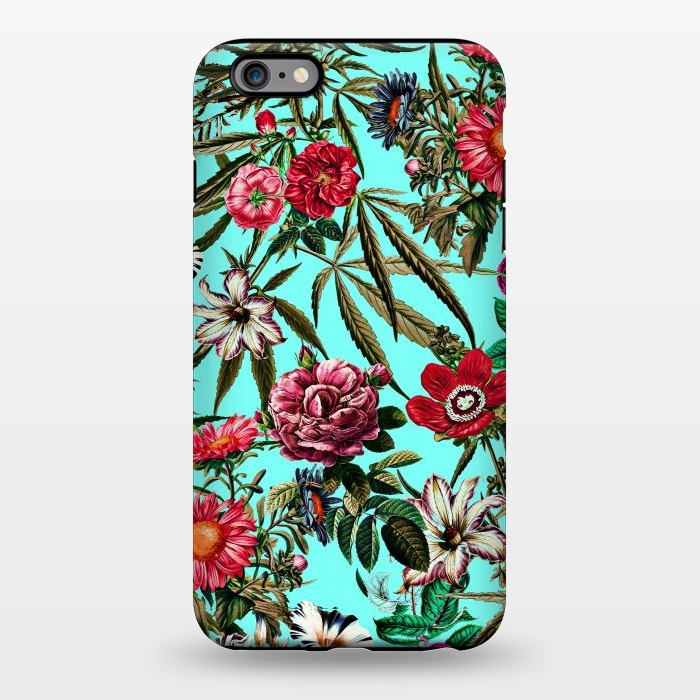 iPhone 6/6s plus StrongFit Marijuana and Floral Pattern II by Burcu Korkmazyurek