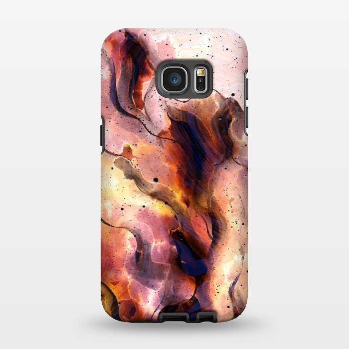 Galaxy S7 EDGE StrongFit Burning Waves by Creativeaxle