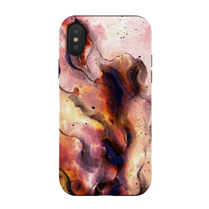 iPhone Xs / X StrongFit Burning Waves by Creativeaxle