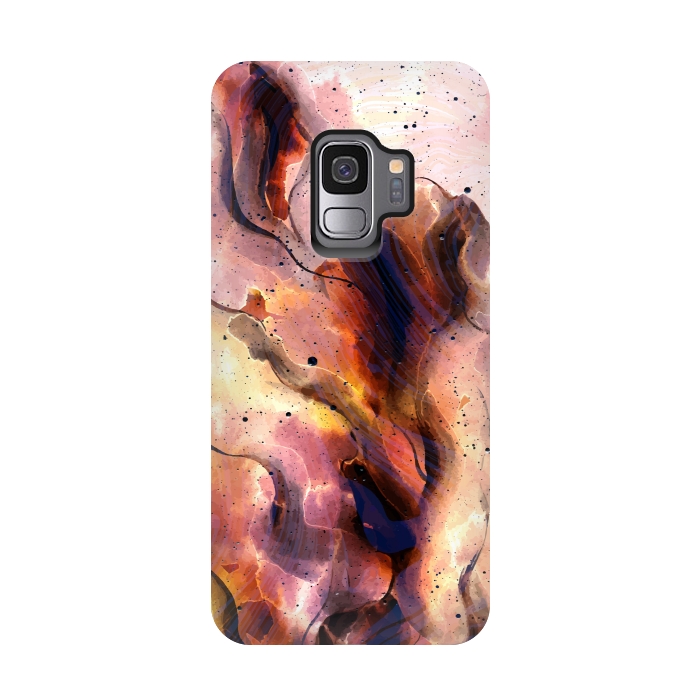 Galaxy S9 StrongFit Burning Waves by Creativeaxle