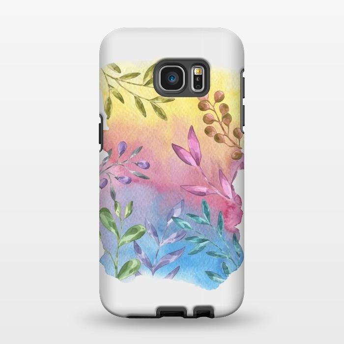 Galaxy S7 EDGE StrongFit Shades of Leaves by Creativeaxle