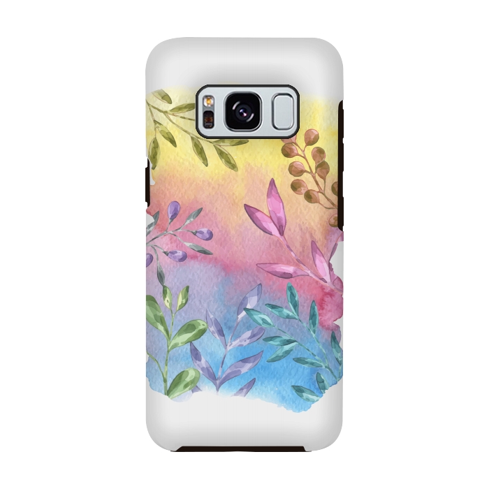 Galaxy S8 StrongFit Shades of Leaves by Creativeaxle