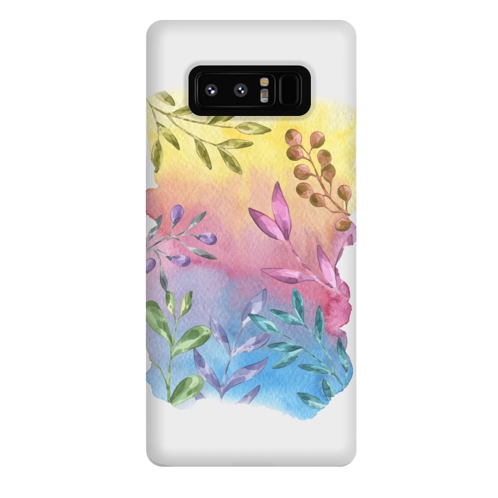Galaxy Note 8 StrongFit Shades of Leaves by Creativeaxle