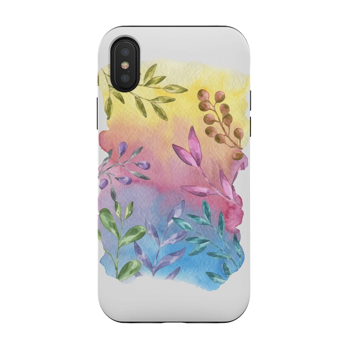 iPhone Xs / X StrongFit Shades of Leaves by Creativeaxle