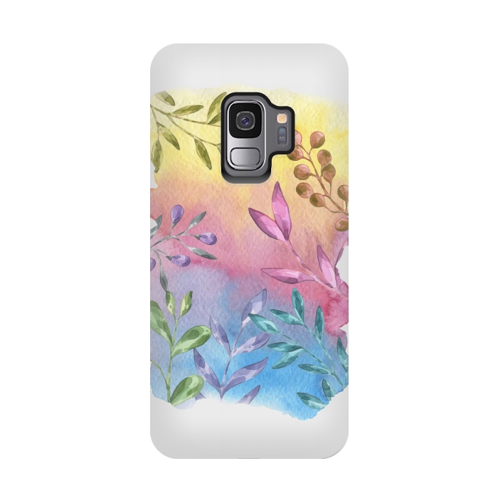 Galaxy S9 StrongFit Shades of Leaves by Creativeaxle