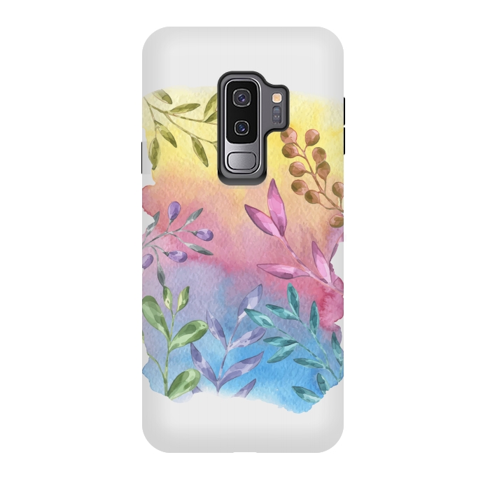 Galaxy S9 plus StrongFit Shades of Leaves by Creativeaxle