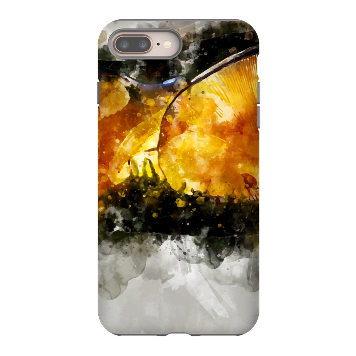 iPhone 7 plus StrongFit Forest Yellow Mushroom by Creativeaxle