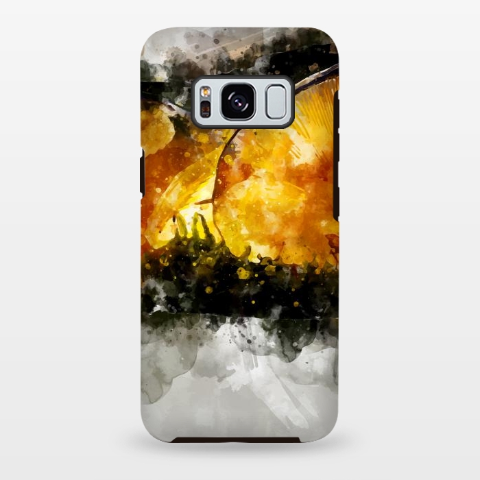 Galaxy S8 plus StrongFit Forest Yellow Mushroom by Creativeaxle