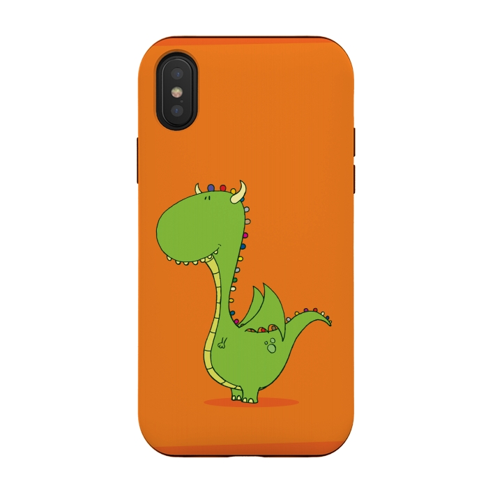 iPhone Xs / X StrongFit MOMMY'S LITTLE DRAGON! by Mangulica