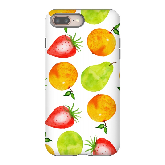 iPhone 7 plus StrongFit Watercolor Summer Fruits by Bledi
