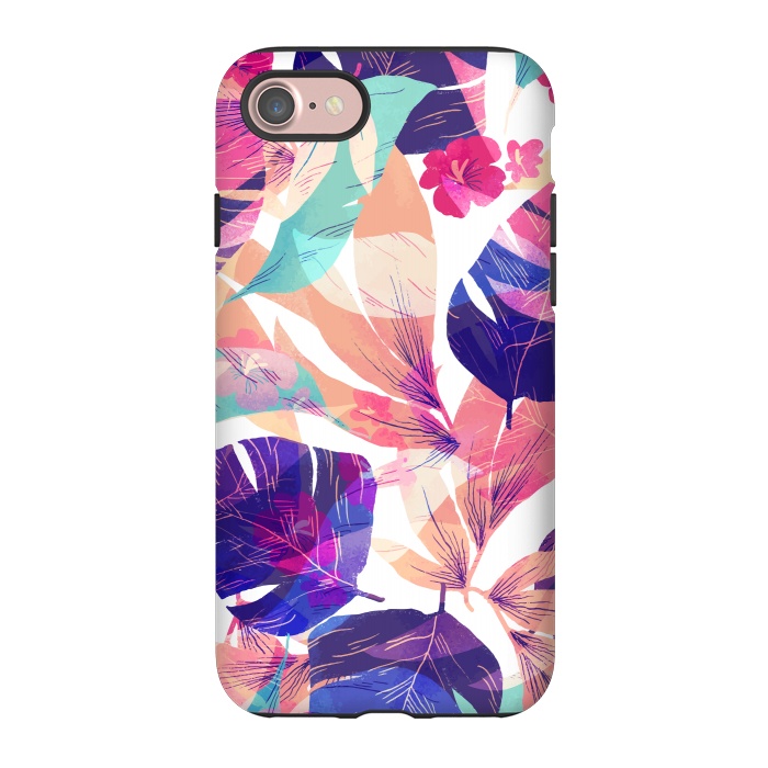 iPhone 7 StrongFit Watercolor summer flowers by Bledi