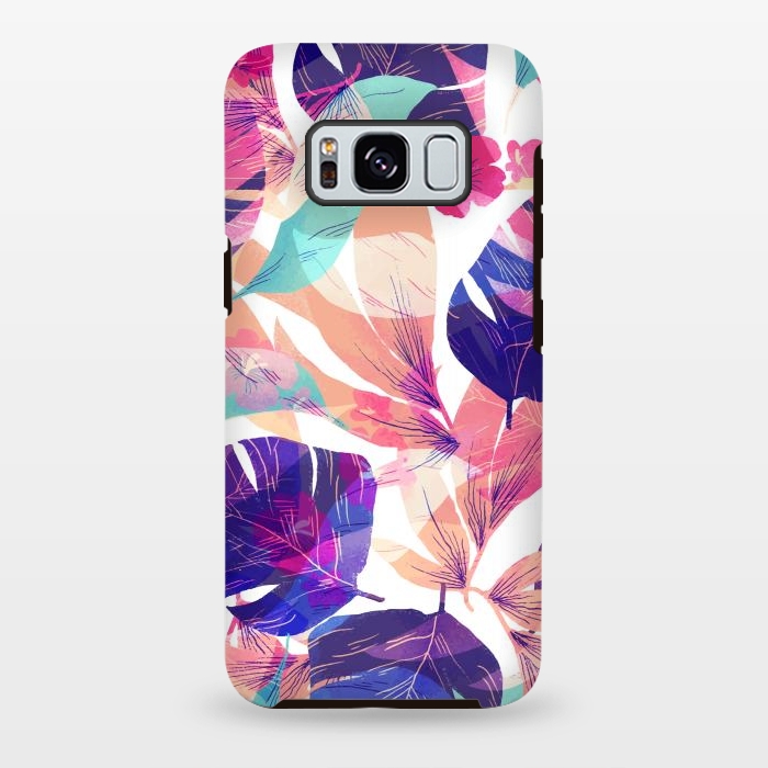 Galaxy S8 plus StrongFit Watercolor summer flowers by Bledi