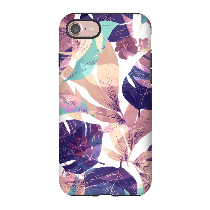 iPhone 7 StrongFit Watercolor summer flowers 3 by Bledi