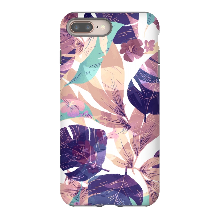 iPhone 7 plus StrongFit Watercolor summer flowers 3 by Bledi