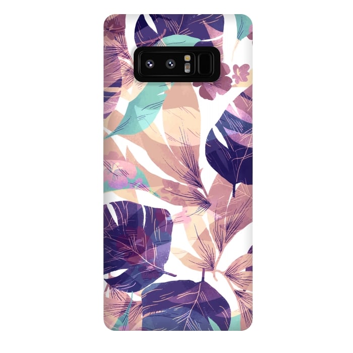 Galaxy Note 8 StrongFit Watercolor summer flowers 3 by Bledi