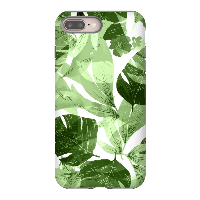 iPhone 7 plus StrongFit Watercolor summer flowers 7 by Bledi