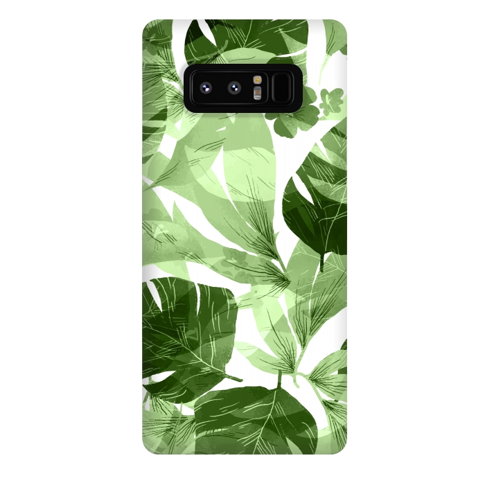 Galaxy Note 8 StrongFit Watercolor summer flowers 7 by Bledi