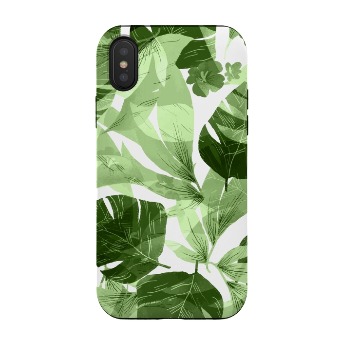 iPhone Xs / X StrongFit Watercolor summer flowers 7 by Bledi